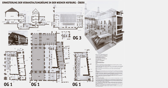 Maria Langthaller Architektin Wien - Wettbewerb Hofburg Wien - Plakat